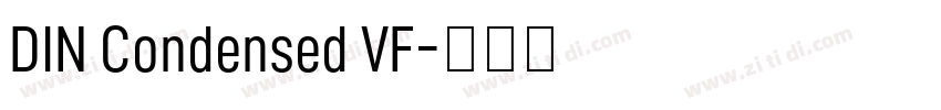 DIN Condensed VF字体转换